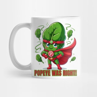 Super Spinach Hero Mascot Mug